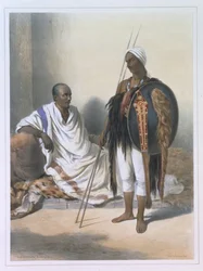 Sacerdote e guerriero abissino, illustrazione da 